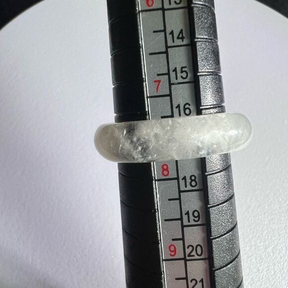 Quartz with Golden Healer Flecks Ring Size 7.5 - Picture 9 of 11